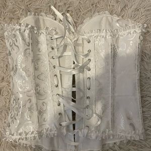 White corset top